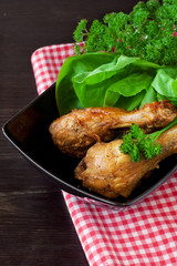 Baked chicken thighs