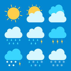 Weather forecast icon sets