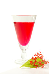 Red syrup for cocktails