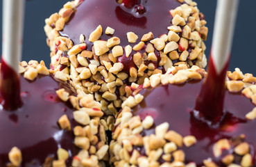 Candy apples.