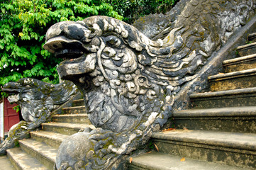 Emperors' tombs and gardens in Hue, Vietnam. 