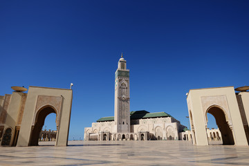 Fototapeta na wymiar Morocco. The Hassan II Mosque in Casablanca