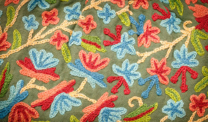 Embroidered fabrics