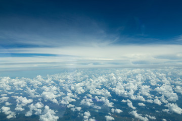 Fototapeta na wymiar Cloud from above