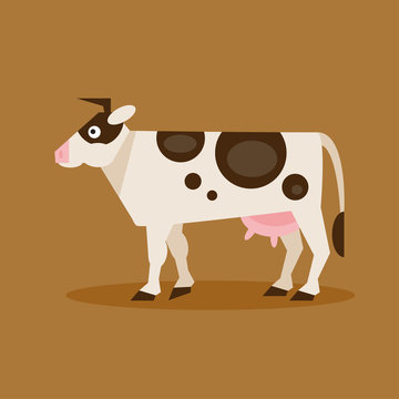 Cow. Vector Illustration