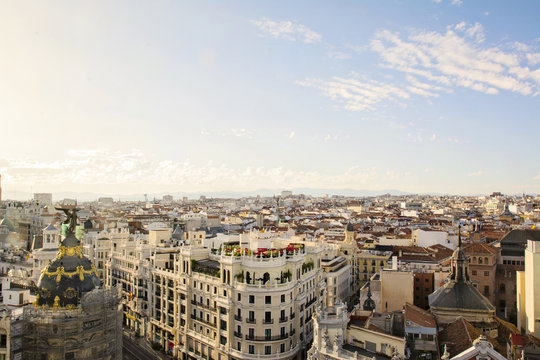 skyline, central Madrid district