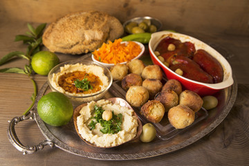 Hummus and falafel