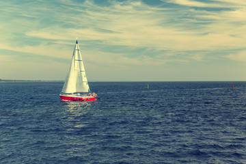 Yacht in the Baltic sea