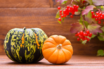 Herbst und Kürbis Dekoration