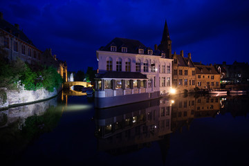 Fototapeta premium Dijver view from river with historical buildings