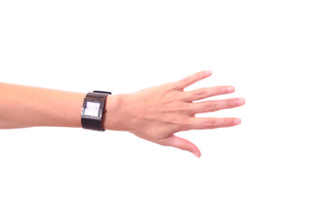Hand with watch
