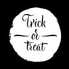 halloween typography. Grunge hand lettering style