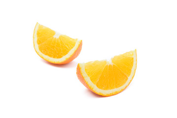 Two pieces of orange