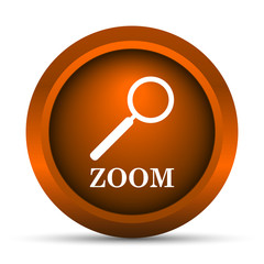 Zoom with loupe icon