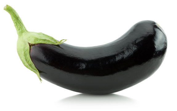 eggplant  isolated on the white background