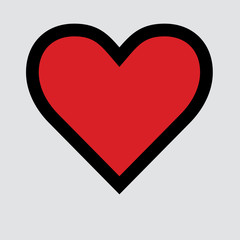 Heart icon. One of set web icons