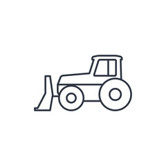 bulldozer outline icon