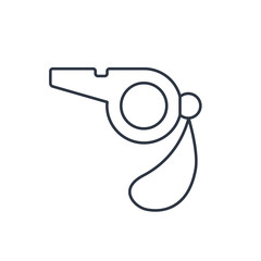 The whistle outline icon. Referee symbol