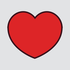 Heart icon. One of set web icons