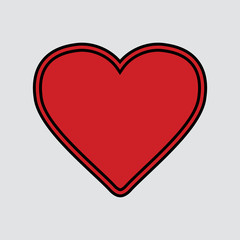 Heart icon. One of set web icons