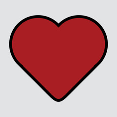Heart icon. One of set web icons
