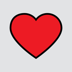 Heart icon. One of set web icons