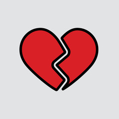 Heart icon. One of set web icons