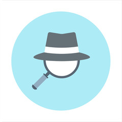 Spy ware theme, flat style, colorful, vector icon for info graph