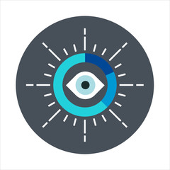 Data analysis theme, flat style, colorful, vector icon for info