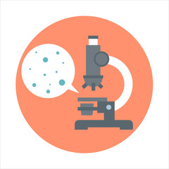 Biology theme, flat style, colorful, vector icon for info graphi