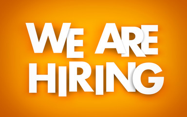 We are hiring