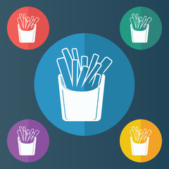 illustration of food and kitchen icon