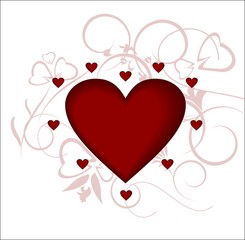 Heart, love, the Valentine's day