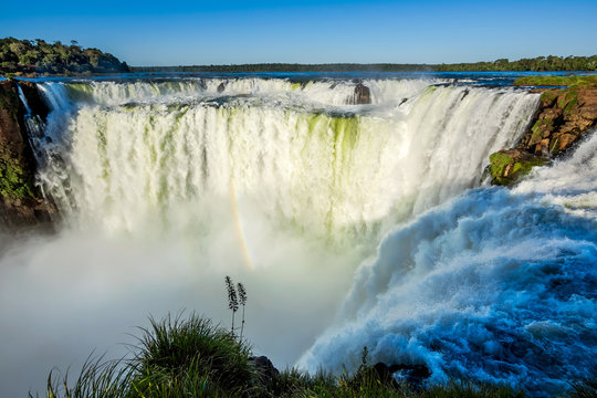 Devil's Throat at Iguazu Falls, on the border of Brazil and Argentina.