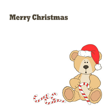 Christmas Teddy bear card