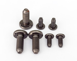 Special bolts at line production automotive part.