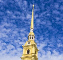 The Peter and Paul cathedral in Peter and Paul fortress.St. Pete