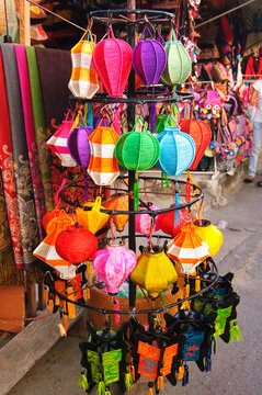 Handcrafted lanterns in ancient town Hoi An, Vietnam
