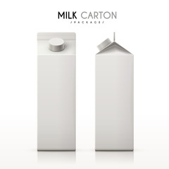 milk cartons set