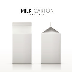 milk cartons set