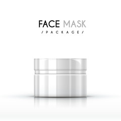 cream face mask package