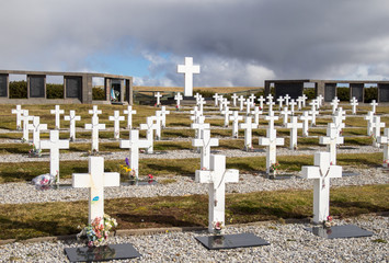 Argentine Cemetery. Darwin, Falkland Islands.