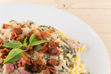 penne pasta with cream sauce