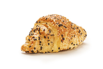 croissant on white background