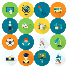 Fototapeta premium School and Education Icons