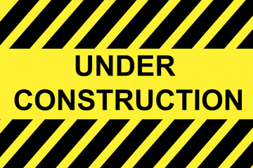 Grunge Square sign - Sign - Under Construction 