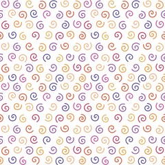 Cute Spiral Seamless Pattern