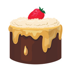 cupcake isolated on white background