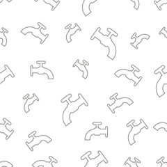 seamless pattern with faucet