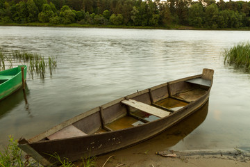 Obraz premium boat in river